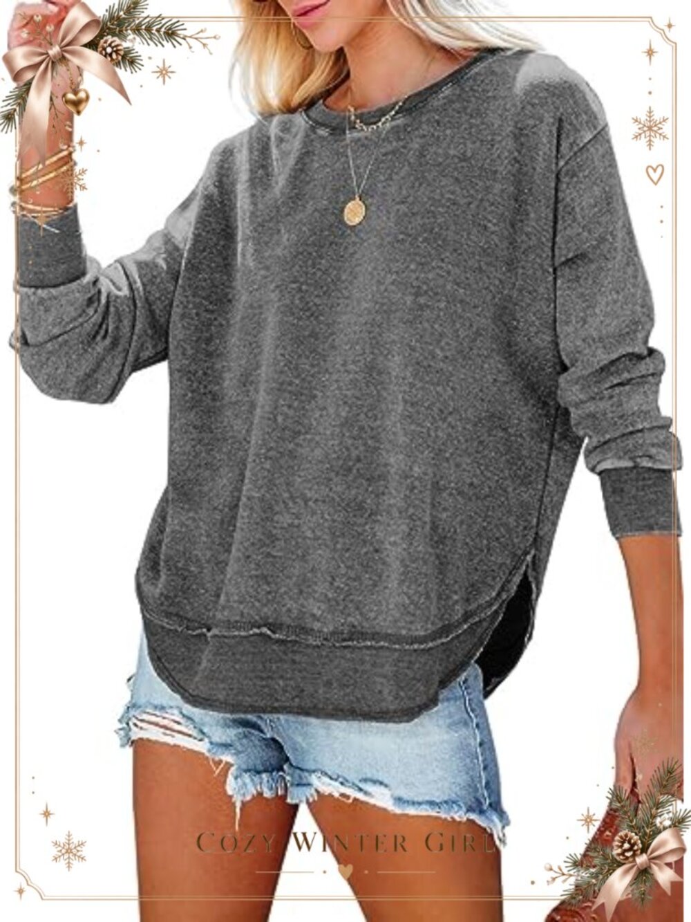 CHICZONE Womens Long Sleeve Sweatshirt Fall Winter Casual Tops